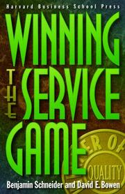 Cover of: Winning the service game by Benjamin Schneider