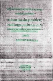 Cover of: Em tôrno do problema da "língua brasileira" by António Sérgio