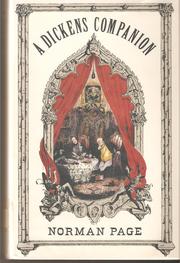 Cover of: A Dickens Companion by Norman Page