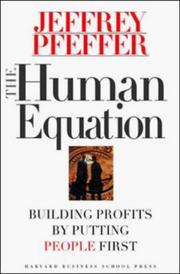 Cover of: The human equation | Jeffrey Pfeffer
