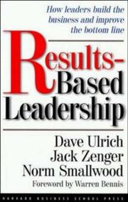 Cover of: Results-based leadership by David Ulrich