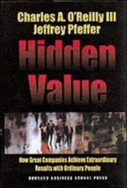Cover of: Hidden Value by Charles A. O'Reilly