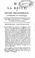 Cover of: La Revue philosophique, litteraire et politique