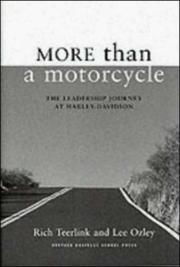 Cover of: More Than a Motorcycle | Rich Teerlink