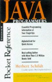 Cover of: Java: programmer's reference