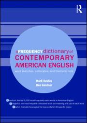 Cover of: A frequency dictionary of contemporary American English by Davies, Mark