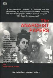 Cover of: The Anarchist papers