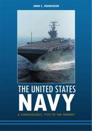 Cover of: The United States Navy: a chronology, 1775 to the present