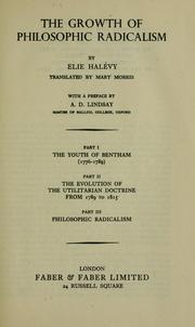 Formation du radicalisme philosophique by Élie Halévy