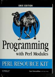 Cover of: Programming with Perl modules