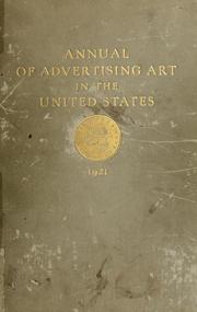 Cover of: ART DIRECTORS ANNUAL 1921