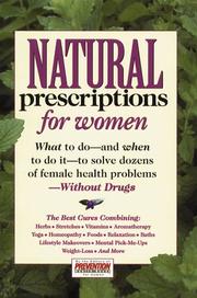 Cover of: Natural prescriptions for women | 