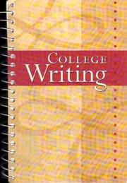Cover of: College writing