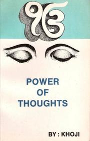 Cover of: POWER OF THOUGHTS.: SPIRITUAL BOOKS.
