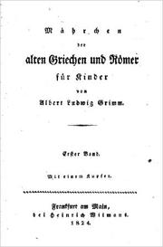 Cover of: Mährchen der alten Griechen und Römer: Mit einem Kupfer.