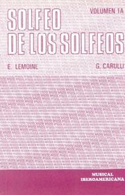 Cover of: Solfeo de los Solfeos - Book I: Voice Technique