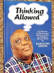 Cover of: Thinking allowed by Barolong Seboni