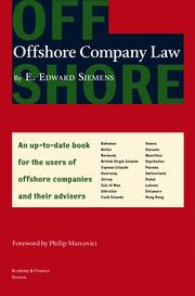 Cover of: Offshore company law
