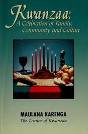 Cover of: Kwanzaa: a celebration of family, community and culture