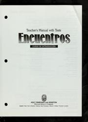 Cover of: Encuentros by Holt Rinehart and Winston, Holt Rinehart and Winston
