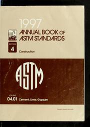 Cover of: 1997 annual book of ASTM standards
