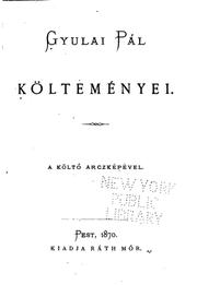 Cover of: Költeményei