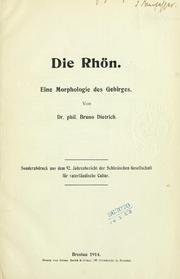 Die Rhön by Bruno Dietrich