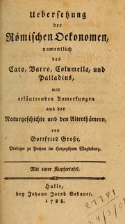 Cover of: Buch von der Landwirtschaft