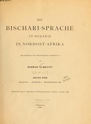 Cover of: Die Bischari-Sprache Tu-Bedawie in Nordost-Afrika