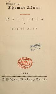 Cover of: Novellen