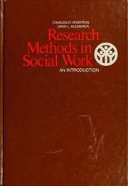 Cover of: Research methods in social work: an introduction