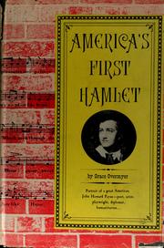 Cover of: America's first Hamlet. by Grace Overmyer