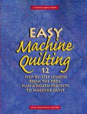 Cover of: Easy Machine Quilting by Jane Townswick