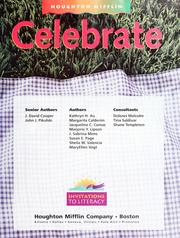 Cover of: Celebrate by senior authors, J. David Cooper, John J. Pikulski ; authors, Kathryn H. Au ... [et al.].