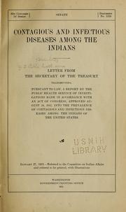 Cover of: Contagious and infectious diseases among the Indians