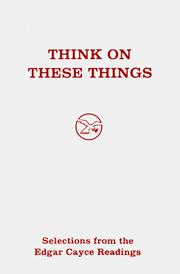 Cover of: Think on These Things