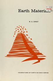Cover of: Earth materials by W. G. Ernst
