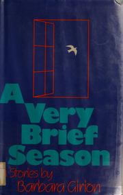 Cover of: A very brief season