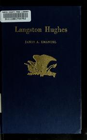 Langston Hughes (Twayne's United States Authors Series)