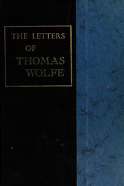 Cover of: The letters of Thomas Wolfe