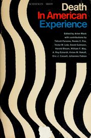Cover of: Death in American experience. by Arien Mack