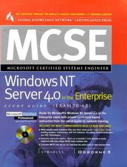 Cover of: MCSE Windows NT Server 4.0 in the enterprise study guide by [editorial management] Syngress Media, Inc.