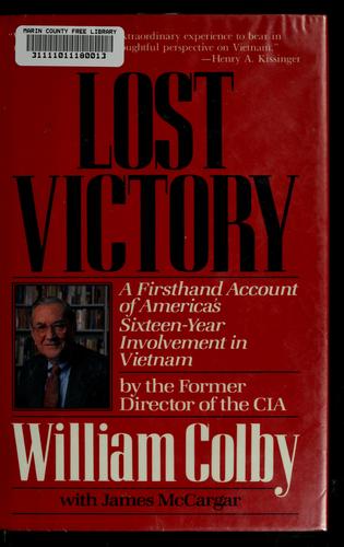 Lost victory by William Egan Colby