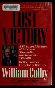 Cover of: Lost victory by William Egan Colby