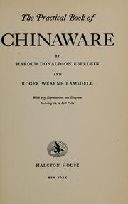 Cover of: The practical book of chinaware