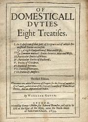 Cover of: Of domesticall duties: eight treatises