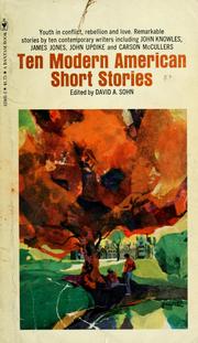 Cover of: Ten modern American short stories by David A. Sohn