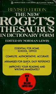 Cover of: The New Roget's thesaurus: in dictionary form.