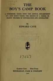 Cover of: The boy's camp book by Cave, Edward