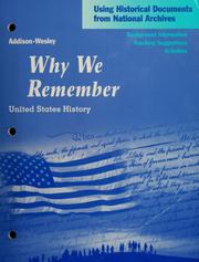 Cover of: Why we remember